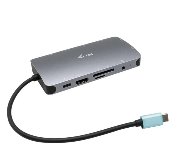 i-tec USB-C Metal Nano Dock HDMI VGA LAN PD 100W + zasilacz 100W - 1278562 - zdjęcie